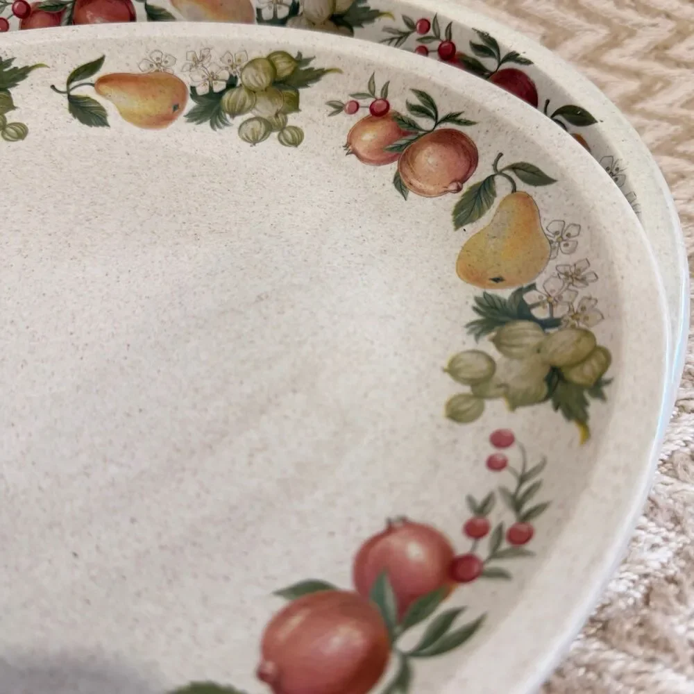 Quince by Wedgewood Set of 2 Oval Serving Platters Stoneware
